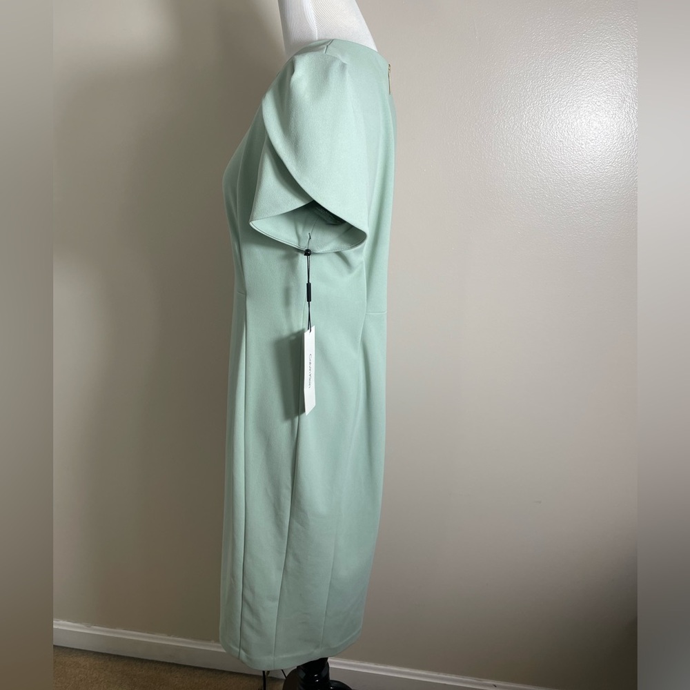 NWT Calvin Klein Light Green Dress - Picture 2 of 4